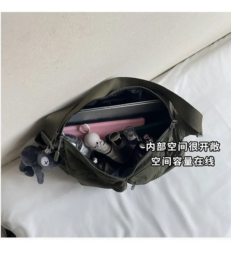 Spring Summer New Canvas Bag for Women, High-End Light Luxury One Shoulder Crossbody Bag, Trendy Hot Sale Ladies Purse