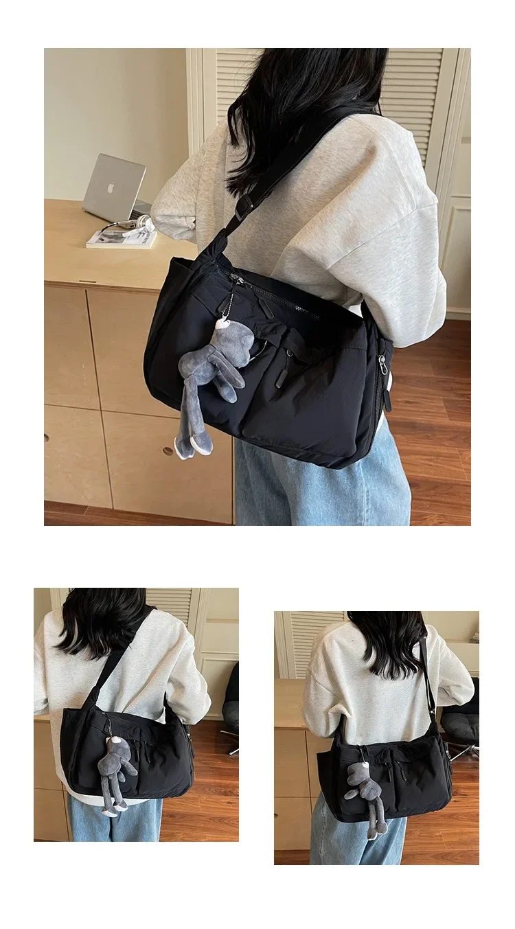 Spring Summer New Canvas Bag for Women, High-End Light Luxury One Shoulder Crossbody Bag, Trendy Hot Sale Ladies Purse