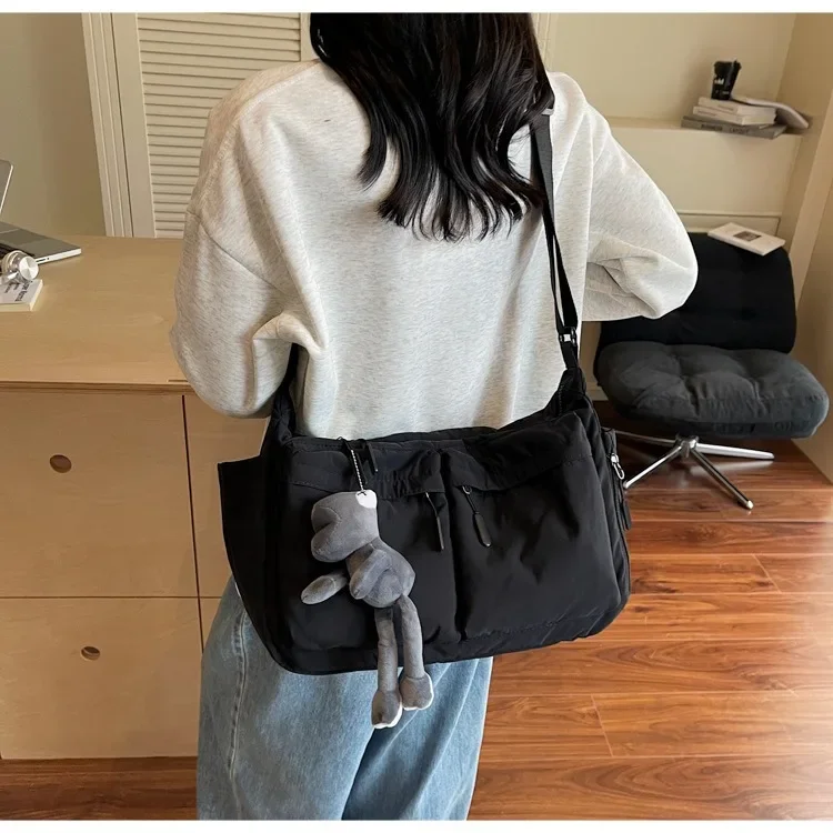 Spring Summer New Canvas Bag for Women, High-End Light Luxury One Shoulder Crossbody Bag, Trendy Hot Sale Ladies Purse