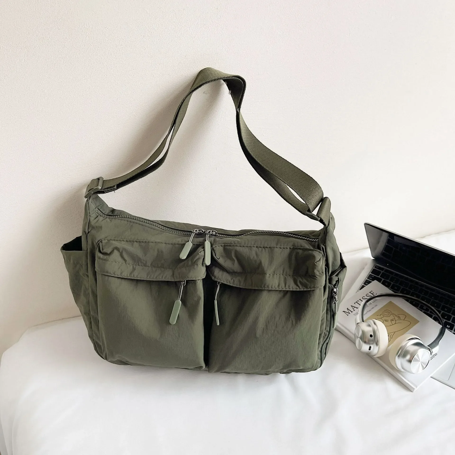 Spring Summer New Canvas Bag for Women, High-End Light Luxury One Shoulder Crossbody Bag, Trendy Hot Sale Ladies Purse