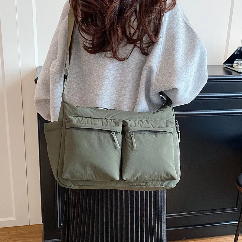 Spring Summer New Canvas Bag for Women, High-End Light Luxury One Shoulder Crossbody Bag, Trendy Hot Sale Ladies Purse