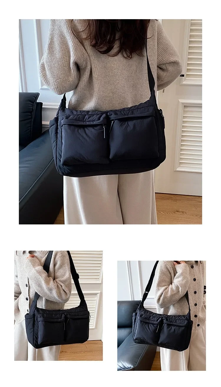 Spring Summer New Canvas Bag for Women, High-End Light Luxury One Shoulder Crossbody Bag, Trendy Hot Sale Ladies Purse