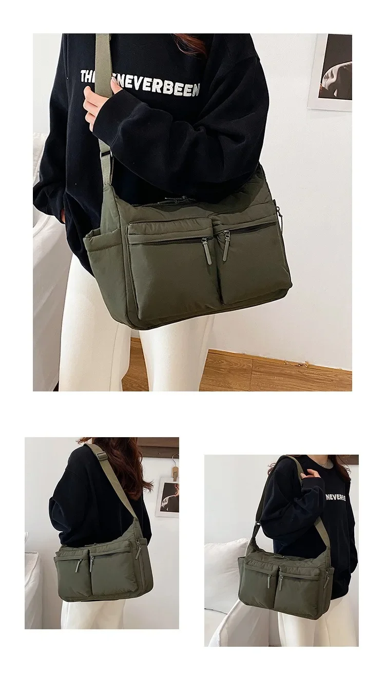 Spring Summer New Canvas Bag for Women, High-End Light Luxury One Shoulder Crossbody Bag, Trendy Hot Sale Ladies Purse