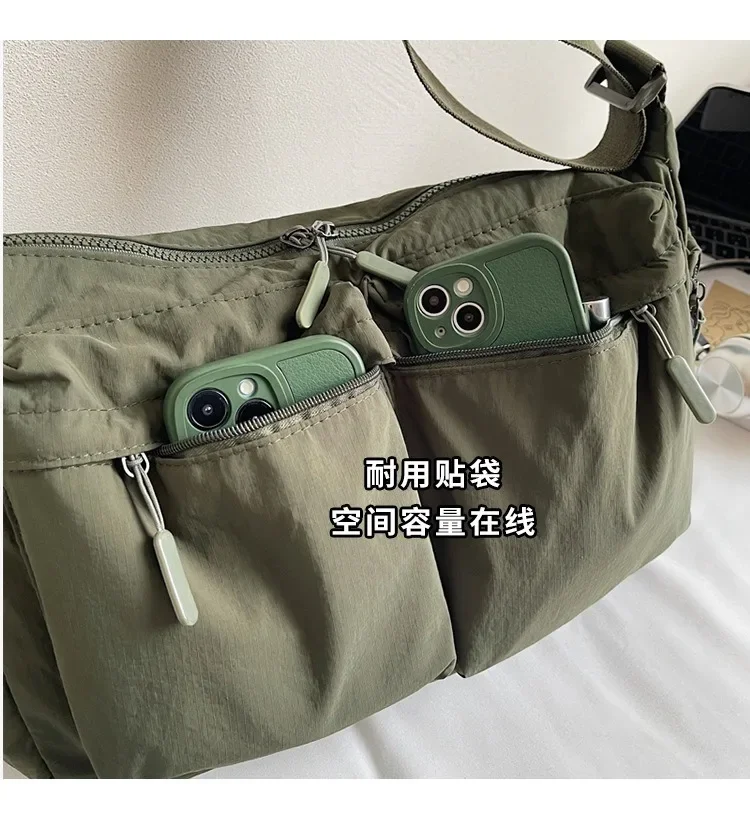 Spring Summer New Canvas Bag for Women, High-End Light Luxury One Shoulder Crossbody Bag, Trendy Hot Sale Ladies Purse