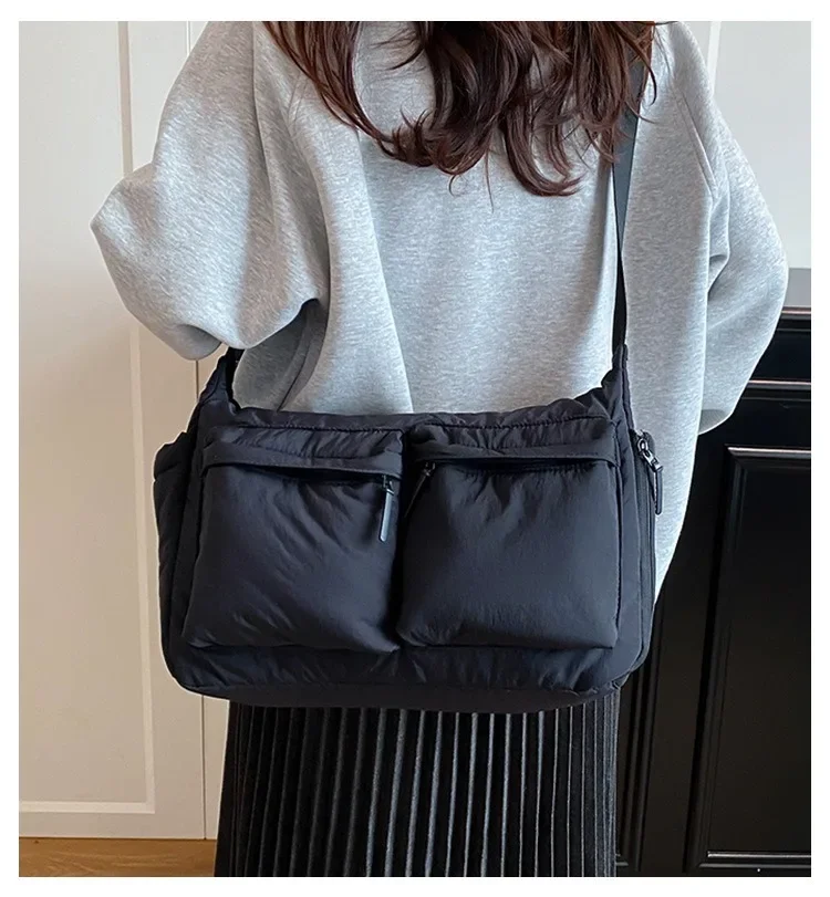Spring Summer New Canvas Bag for Women, High-End Light Luxury One Shoulder Crossbody Bag, Trendy Hot Sale Ladies Purse