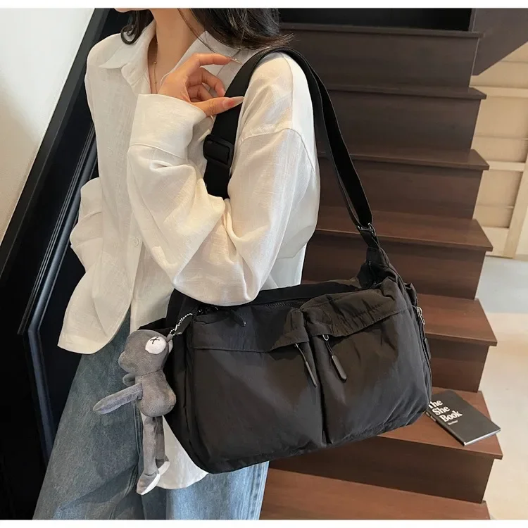 Spring Summer New Canvas Bag for Women, High-End Light Luxury One Shoulder Crossbody Bag, Trendy Hot Sale Ladies Purse
