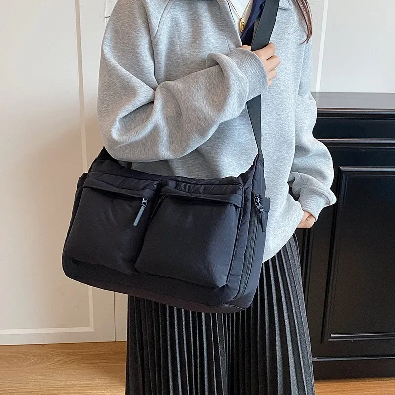 Spring Summer New Canvas Bag for Women, High-End Light Luxury One Shoulder Crossbody Bag, Trendy Hot Sale Ladies Purse