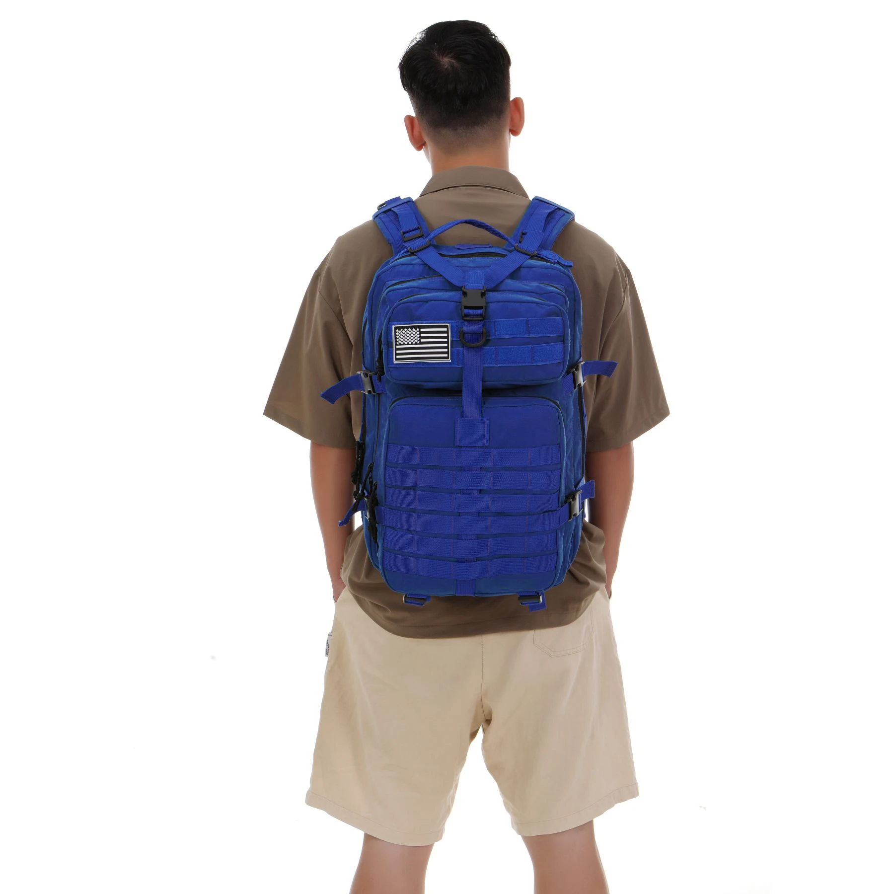 50L Durable Nylon Waterproof Tactical Backpack for Outdoor Hiking Fishing Hunting Camping Trekking Sports Travel Shoulder Bag
