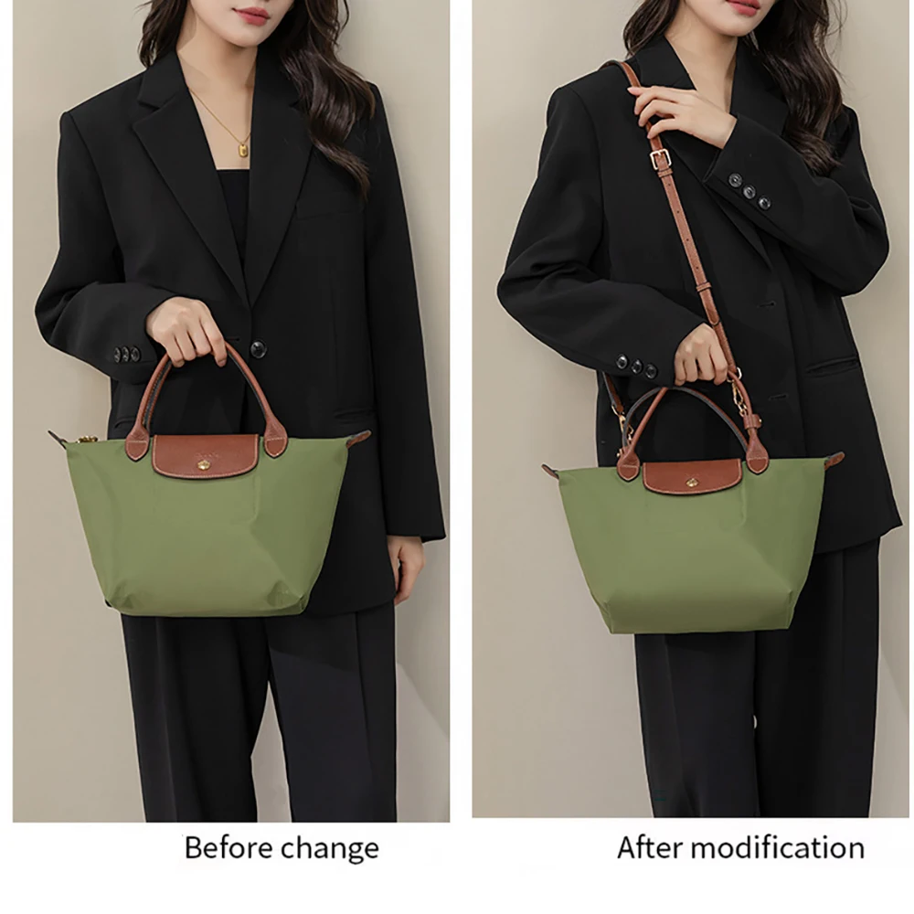 New Adjustable Purse Straps For Longchamp Replacement Crossbody Bags Handbag Wide Shoulder Strap Real Leather Adjustable