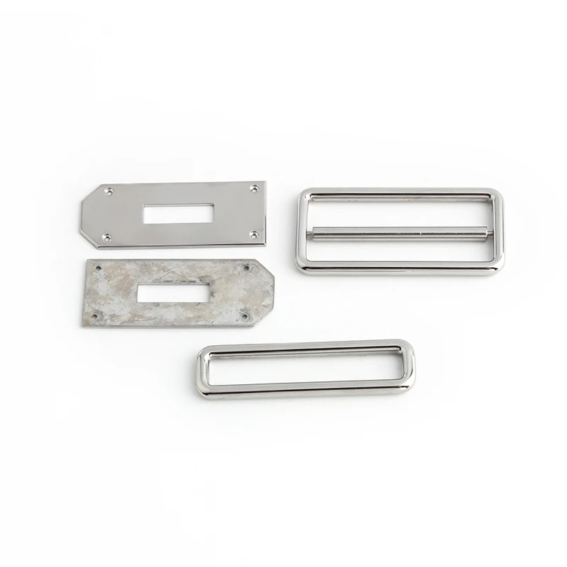 1-5Sets Gold,Silver Stainless Steel Rectangle Eyelets Hanger Clasp Locks For Women DIY Handbags Shoulder Purse Bags Accessories