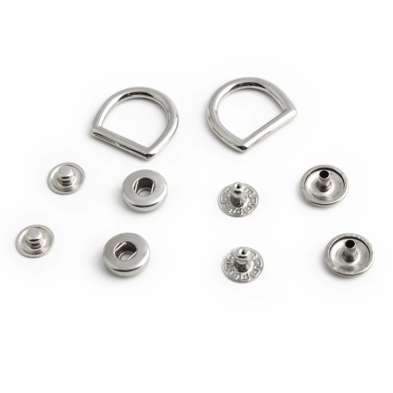 1-5Sets Gold,Silver Stainless Steel Rectangle Eyelets Hanger Clasp Locks For Women DIY Handbags Shoulder Purse Bags Accessories