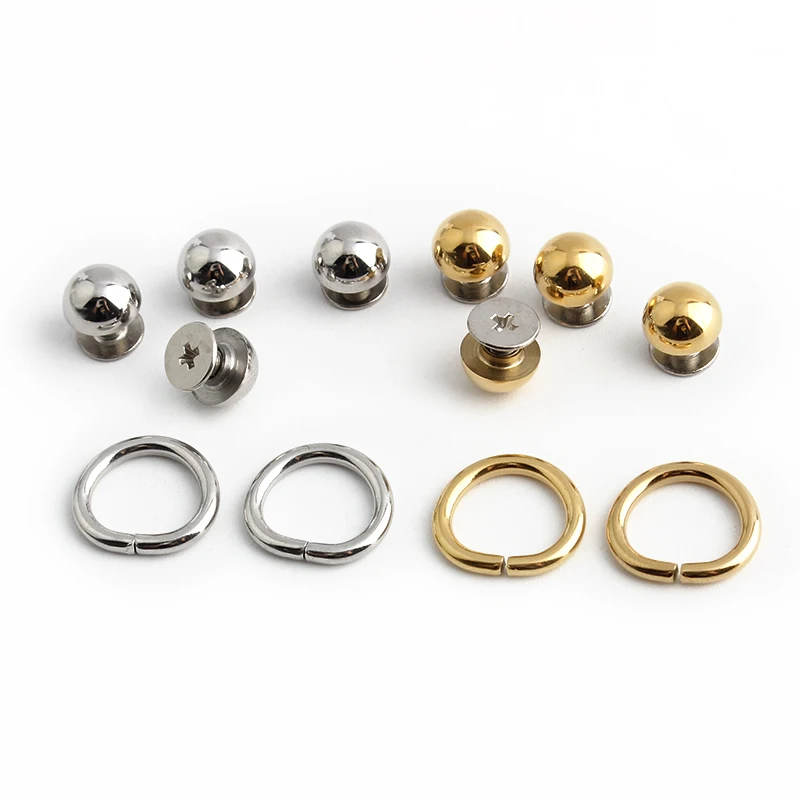 1-5Sets Gold,Silver Stainless Steel Rectangle Eyelets Hanger Clasp Locks For Women DIY Handbags Shoulder Purse Bags Accessories