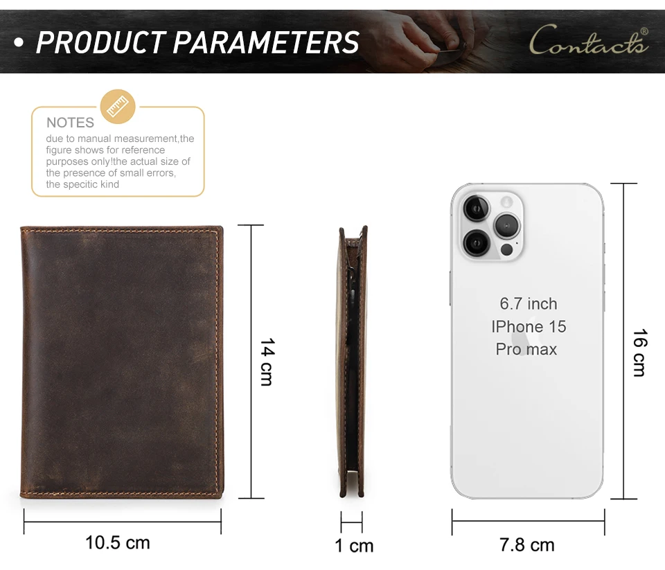 Genuine Cow Leather Passport Holder Travel Wallet with Airtag Case Anti-lost Pocket Pen Card Holder RFID Blocking Passport Cover