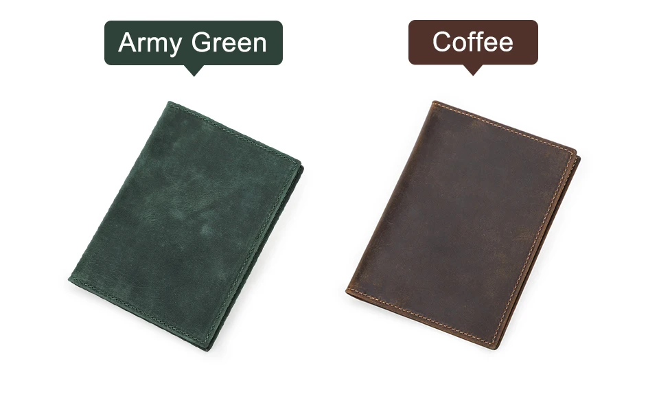 Genuine Cow Leather Passport Holder Travel Wallet with Airtag Case Anti-lost Pocket Pen Card Holder RFID Blocking Passport Cover