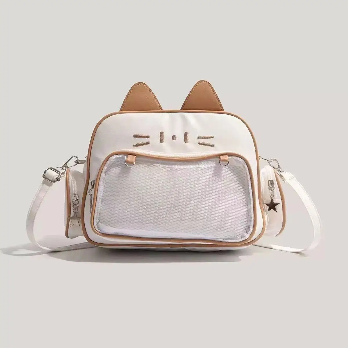 Y2K Millennium Spice Girl Large-Capacity Cat Pain Bag, Five-Color Versatile 2025 New Bar Grain Versatile Single Shoulder Diagona