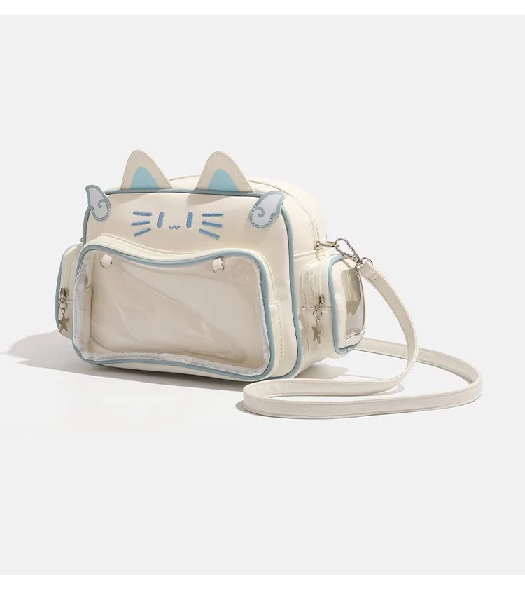 Y2K Millennium Spice Girl Large-Capacity Cat Pain Bag, Five-Color Versatile 2025 New Bar Grain Versatile Single Shoulder Diagona