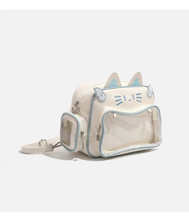 Y2K Millennium Spice Girl Large-Capacity Cat Pain Bag, Five-Color Versatile 2025 New Bar Grain Versatile Single Shoulder Diagona