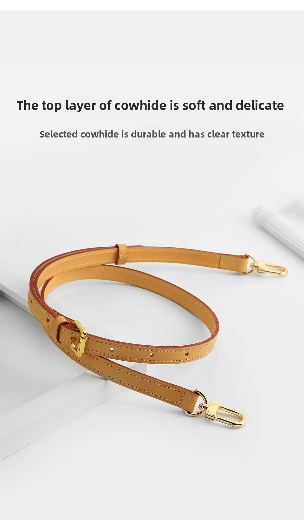 Shoulder Strap For Lv Speedy25 Diane Bag Vegetable Tanned Leather Strap Slung Bag High-end Bag Strap Bag Belt Bag Accessories
