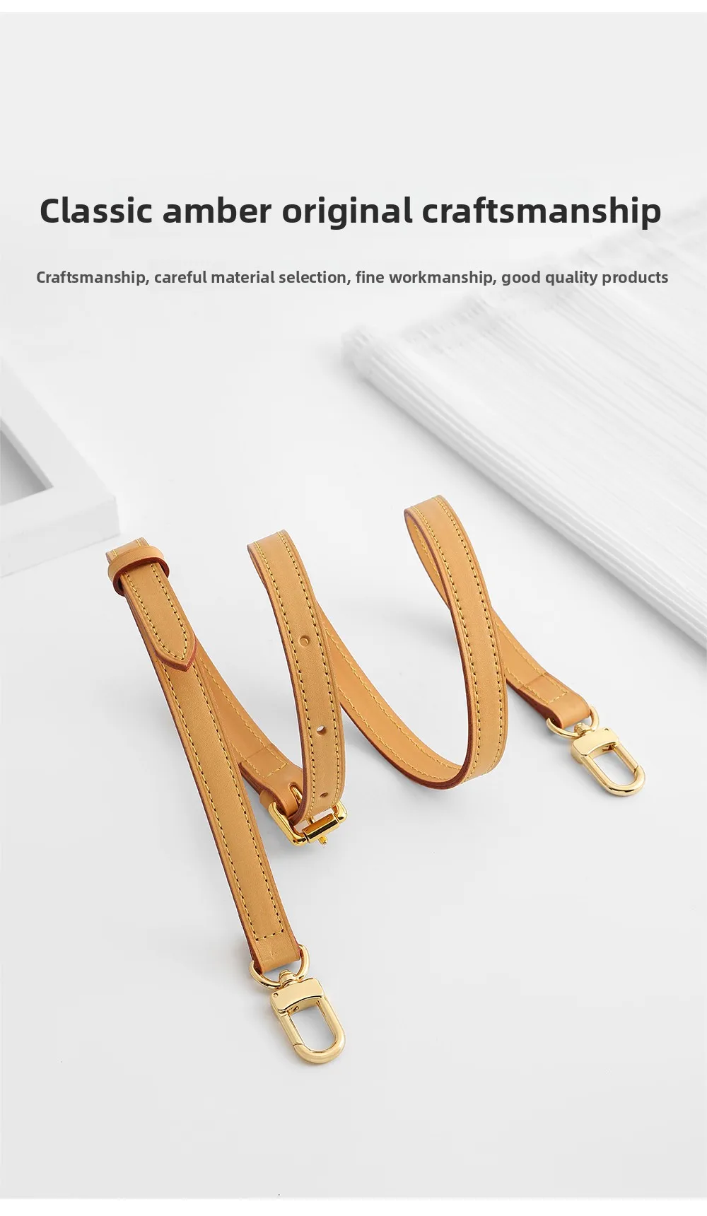 Shoulder Strap For Lv Speedy25 Diane Bag Vegetable Tanned Leather Strap Slung Bag High-end Bag Strap Bag Belt Bag Accessories