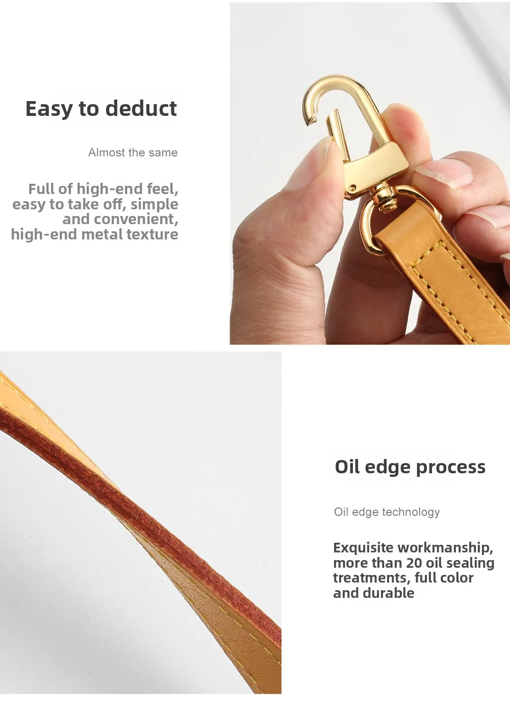 Shoulder Strap For Lv Speedy25 Diane Bag Vegetable Tanned Leather Strap Slung Bag High-end Bag Strap Bag Belt Bag Accessories