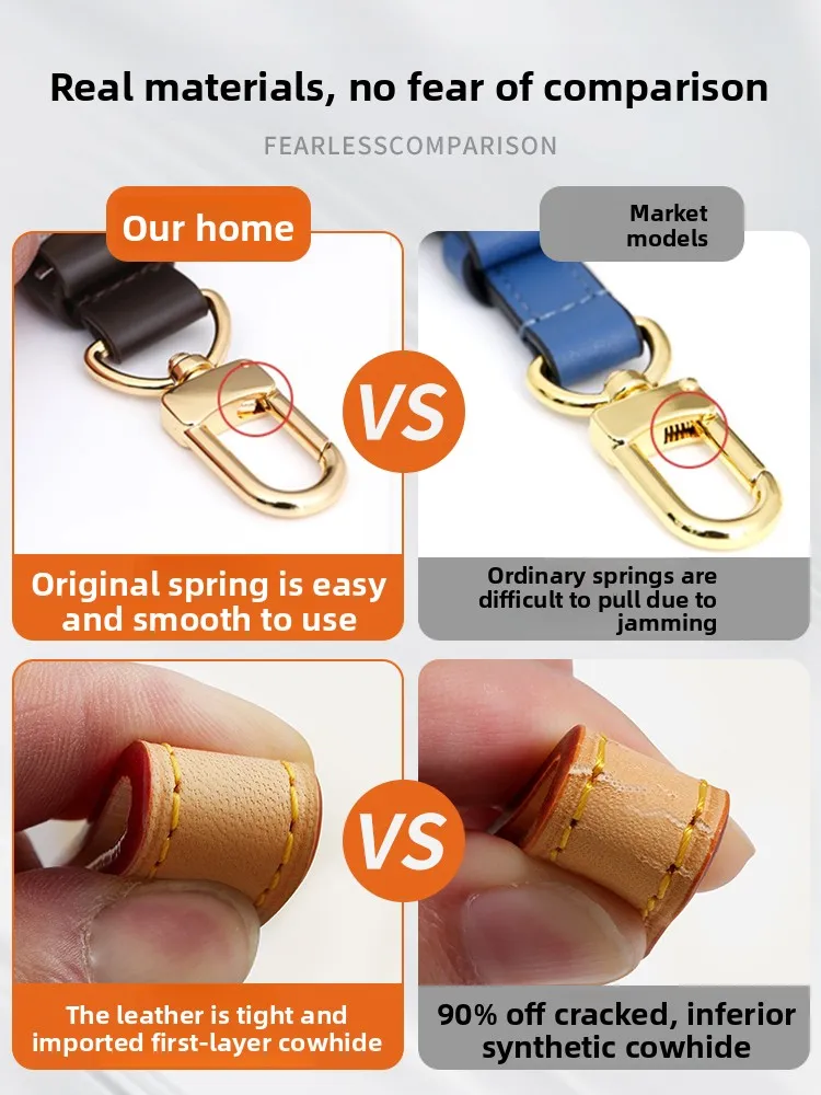 Shoulder Strap For Lv Speedy25 Diane Bag Vegetable Tanned Leather Strap Slung Bag High-end Bag Strap Bag Belt Bag Accessories