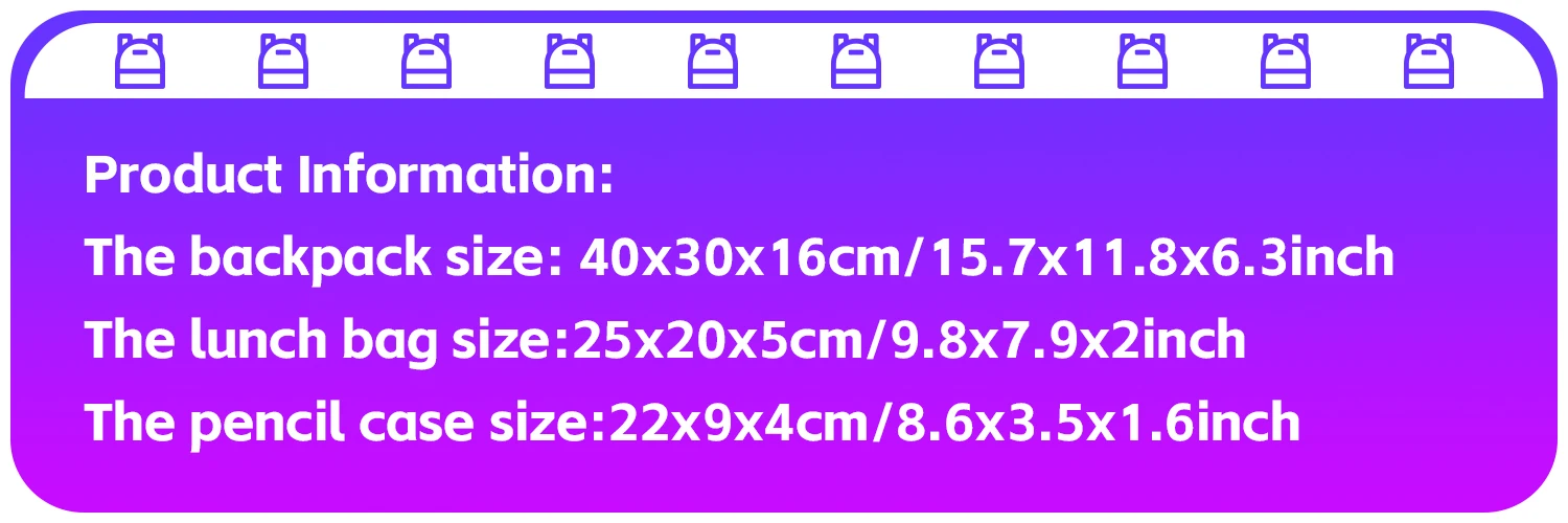 3pcs Set M-Mbappes School Bag Football Sports Backpack with Shoulder Bags Pencil Bags Star Player School Rucksack for Best Gift