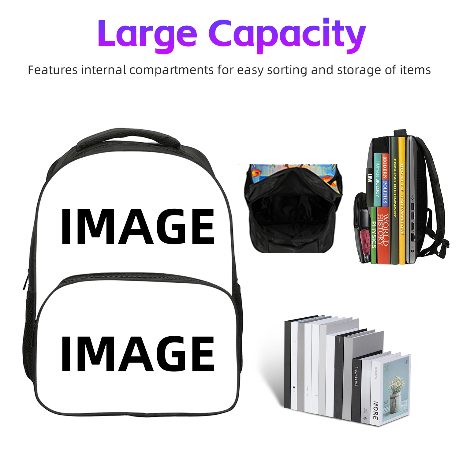 3pcs Set M-Mbappes School Bag Football Sports Backpack with Shoulder Bags Pencil Bags Star Player School Rucksack for Best Gift