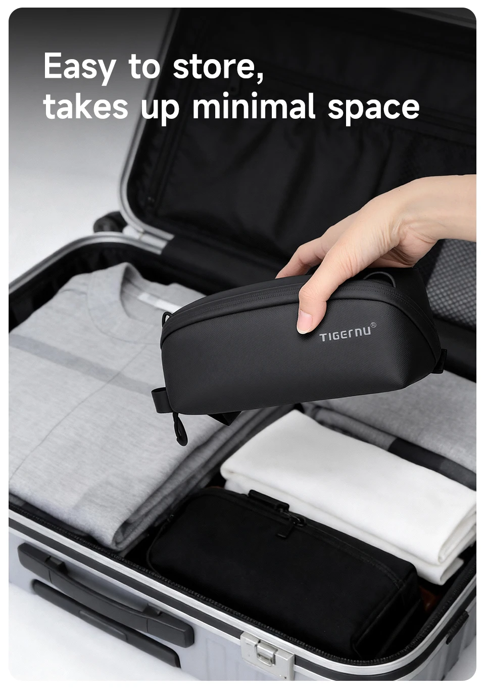 Tigernu Small Storage Bag For Travel Clutch Bag Men Handheld Bags Waterproof TPU Bags Male Portable Bag For PTZ Camera POCKET 3