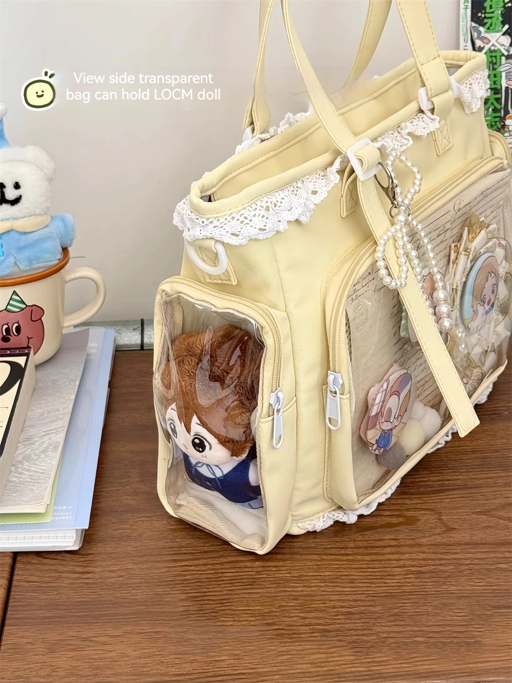 Ballet Girl Large Appetite Itabag Japanese Two-Dimension Single Shoulder Crossbody Bag Gift For Friends Women'S Handbag Gift