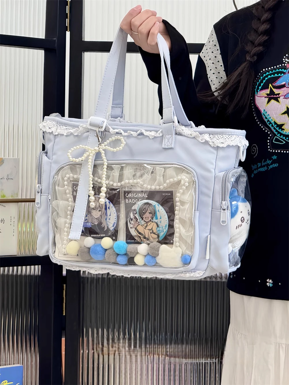 Ballet Girl Large Appetite Itabag Japanese Two-Dimension Single Shoulder Crossbody Bag Gift For Friends Women'S Handbag Gift