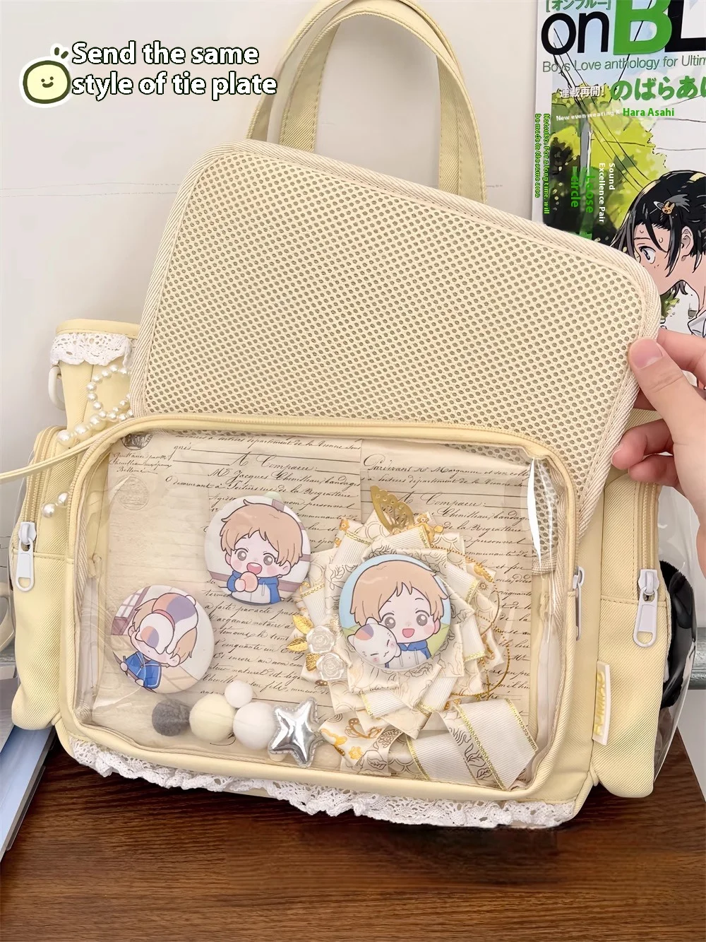 Ballet Girl Large Appetite Itabag Japanese Two-Dimension Single Shoulder Crossbody Bag Gift For Friends Women'S Handbag Gift