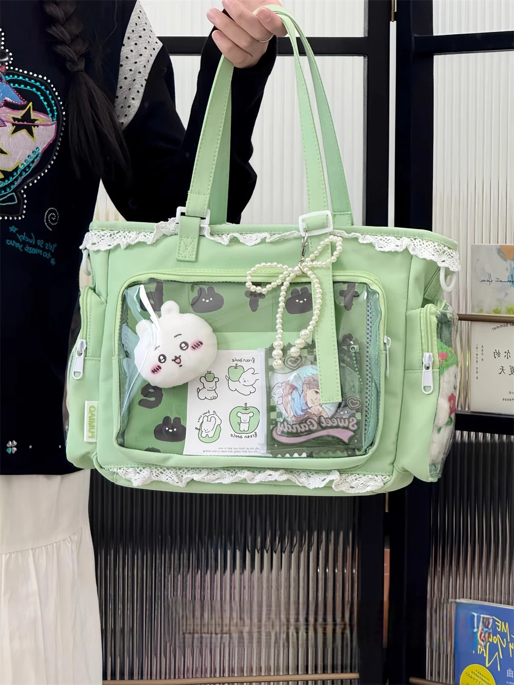 Ballet Girl Large Appetite Itabag Japanese Two-Dimension Single Shoulder Crossbody Bag Gift For Friends Women'S Handbag Gift