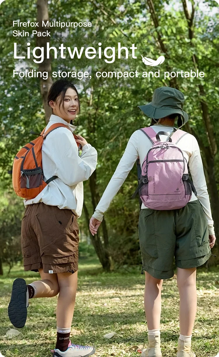 Fouvor Women Outdoor Functional Backpack Lightweight Foldable Water-Resistant Large Capacity Backpacks Travel Hiking Bag 3037-05