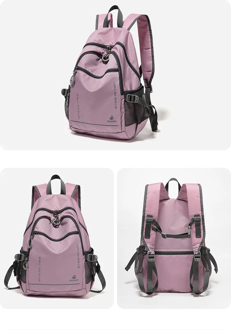 Fouvor Women Outdoor Functional Backpack Lightweight Foldable Water-Resistant Large Capacity Backpacks Travel Hiking Bag 3037-05