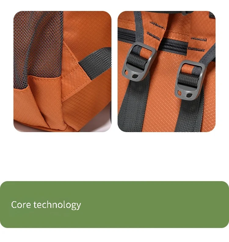 Fouvor Women Outdoor Functional Backpack Lightweight Foldable Water-Resistant Large Capacity Backpacks Travel Hiking Bag 3037-05