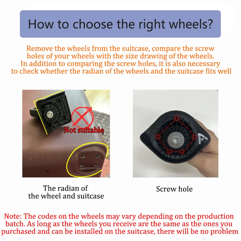 Suitable for Delsey Suitcase Universal Wheel Luggage Accessories Spare Parts for Trolleys Wheel Replacement Repair