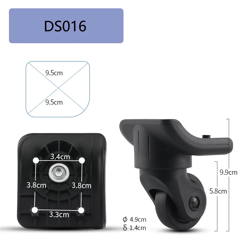Suitable for Delsey Suitcase Universal Wheel Luggage Accessories Spare Parts for Trolleys Wheel Replacement Repair