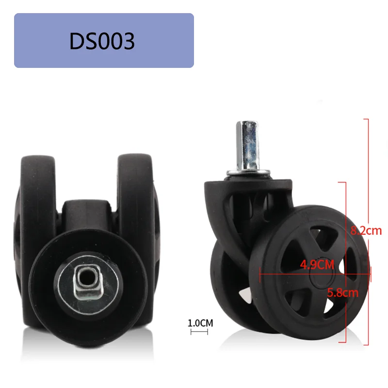 Suitable for Delsey Suitcase Universal Wheel Luggage Accessories Spare Parts for Trolleys Wheel Replacement Repair