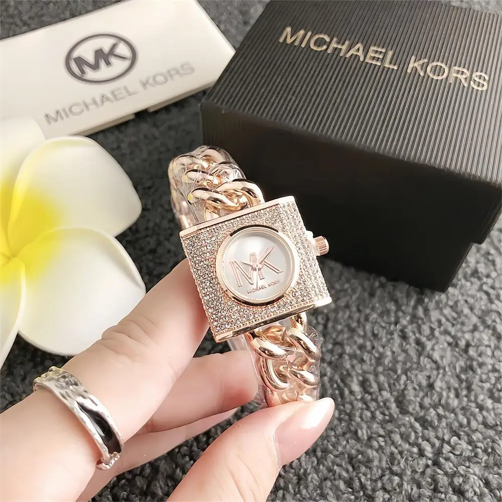 Michael Kors Women's mini Watch Face Bag with Stylish Small Buckle, a Chic Multi-Use Bag
