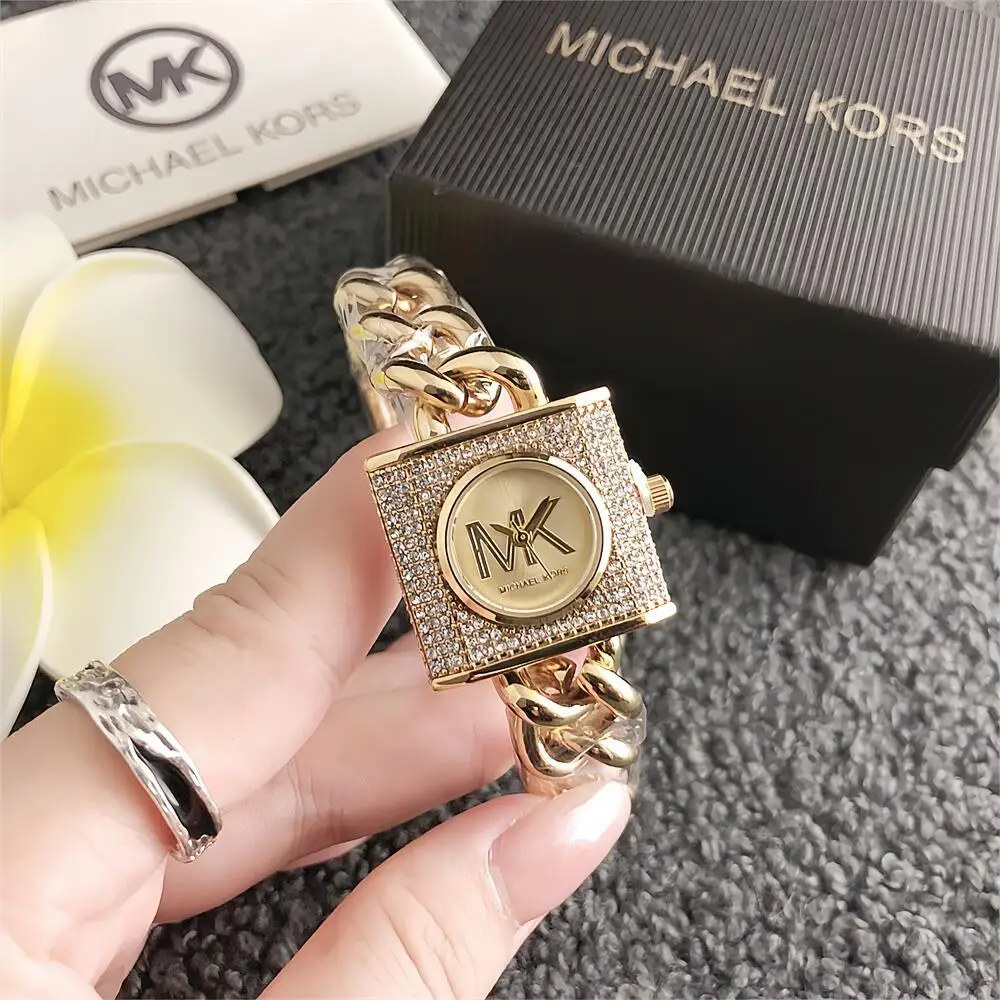 Michael Kors Women's mini Watch Face Bag with Stylish Small Buckle, a Chic Multi-Use Bag