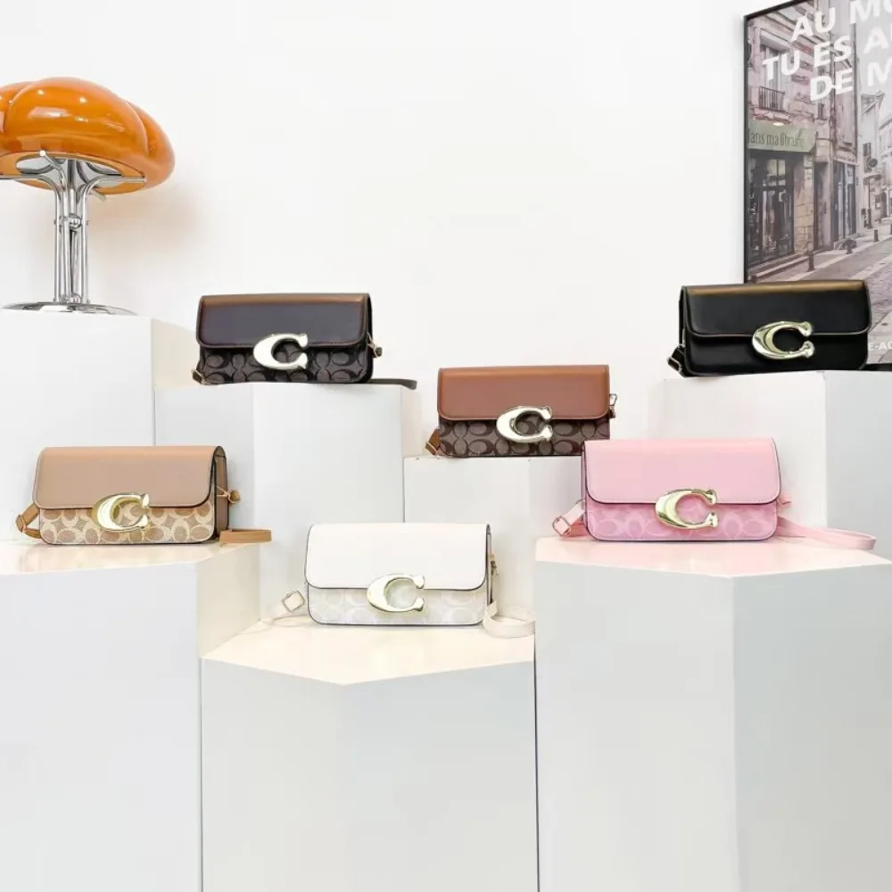 2026 European Style New niche Luxury Solid Color Tote Bag, Retro Minimalist Square Fashionable Versatile Crossbody Bag