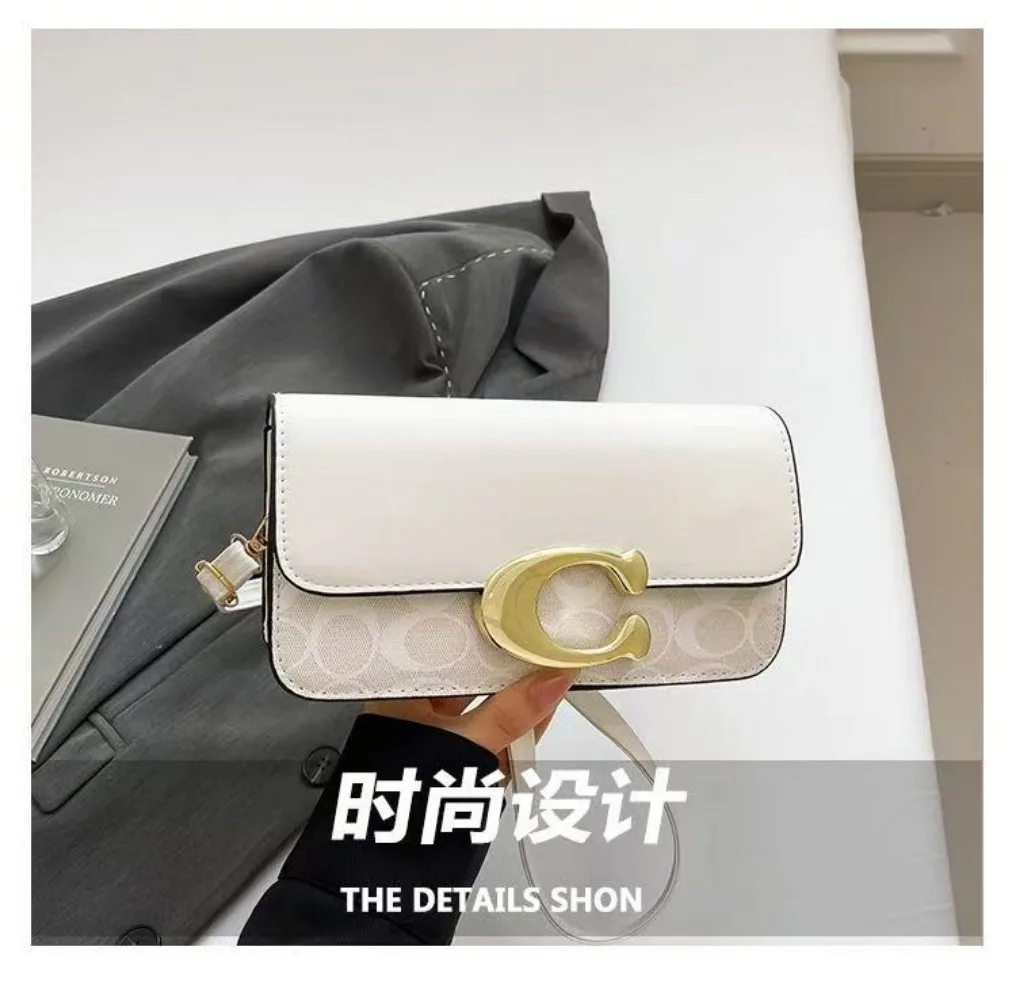 2026 European Style New niche Luxury Solid Color Tote Bag, Retro Minimalist Square Fashionable Versatile Crossbody Bag