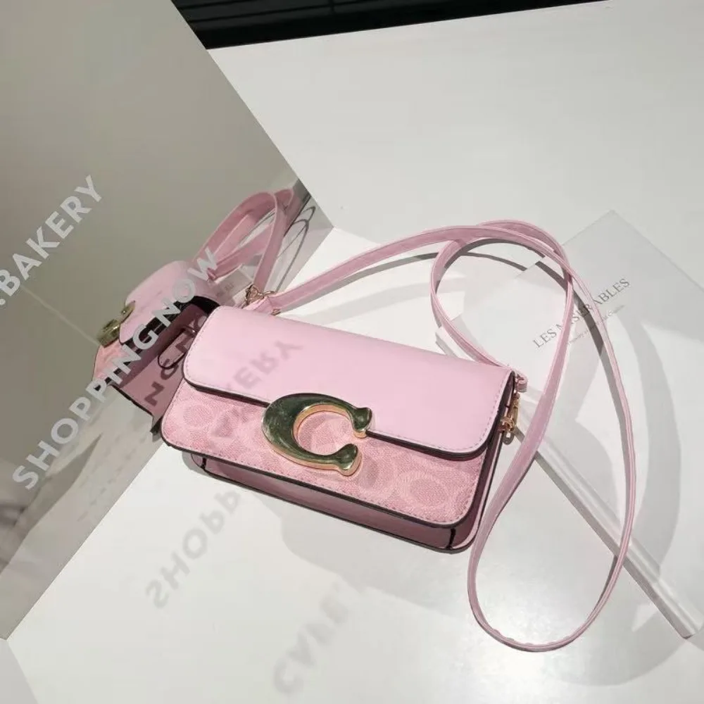 2026 European Style New niche Luxury Solid Color Tote Bag, Retro Minimalist Square Fashionable Versatile Crossbody Bag