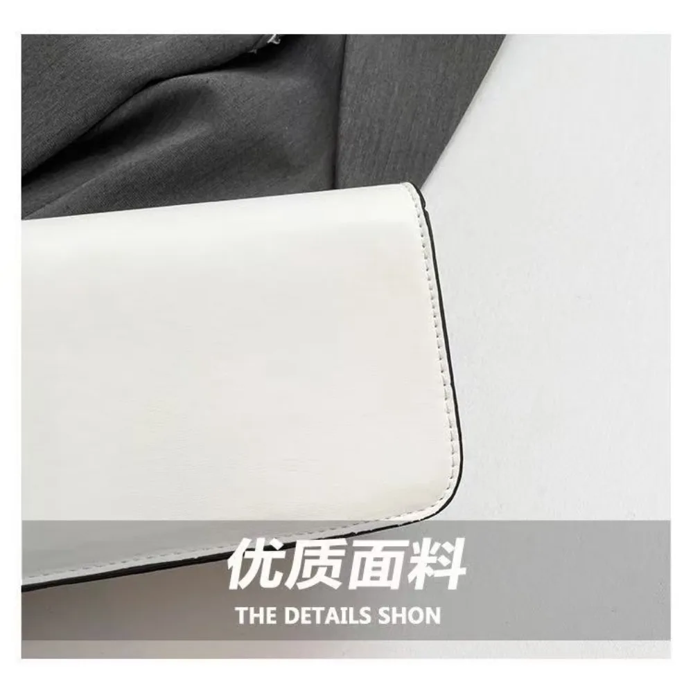 2026 European Style New niche Luxury Solid Color Tote Bag, Retro Minimalist Square Fashionable Versatile Crossbody Bag