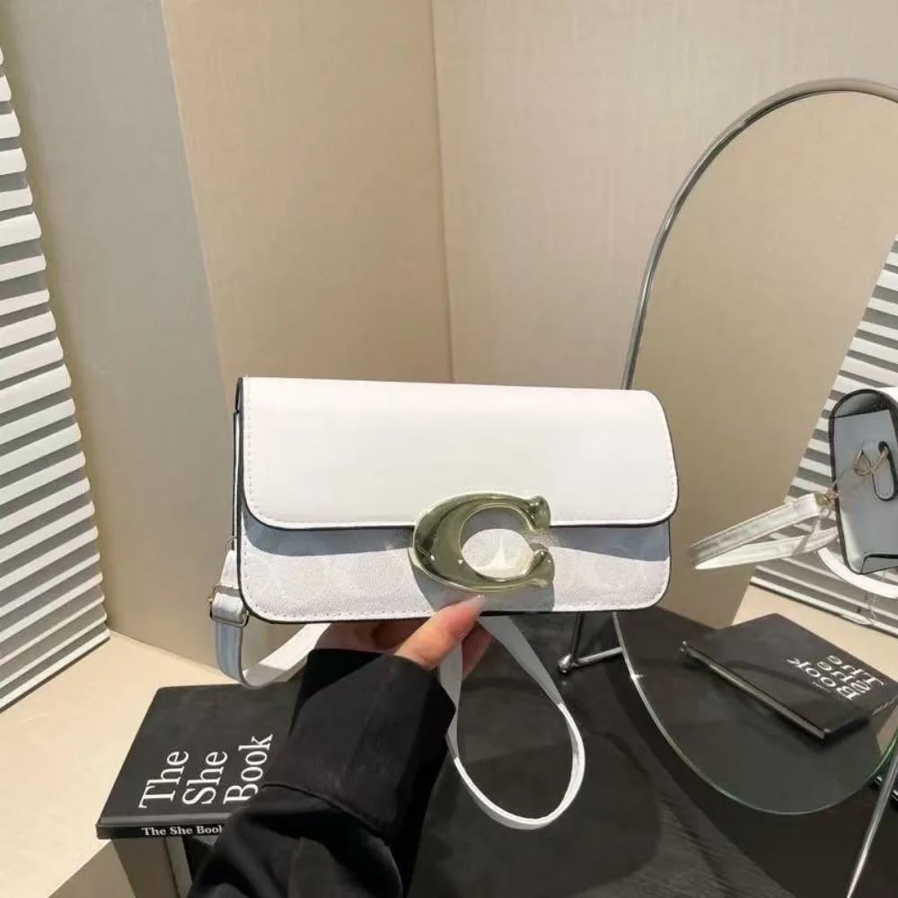 2026 European Style New niche Luxury Solid Color Tote Bag, Retro Minimalist Square Fashionable Versatile Crossbody Bag