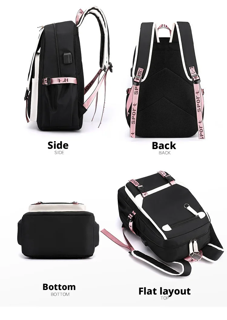 Aphmau Anime Backpack for Teenager Back To School Bookbags Fashion Trend Student Laptop Bagpack