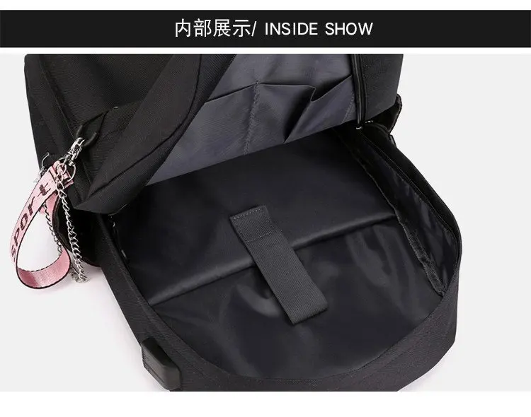 Girl Group Katseye Graphic School Backpack for Teen USB Port School Bags Women Y2K Laptop Computer Bag Student Katseye Bagpack