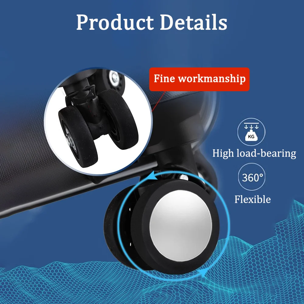W029 Suitcase Repair Wheels Luggage Password Box Trolley Case Replacement Detachable Universal Wheel Leather Case Repair Pulley