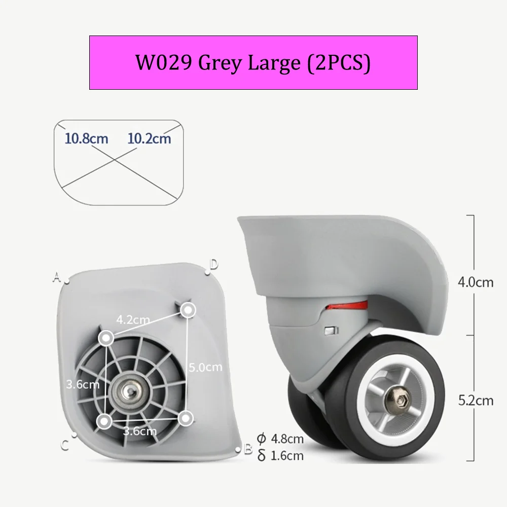 W029 Suitcase Repair Wheels Luggage Password Box Trolley Case Replacement Detachable Universal Wheel Leather Case Repair Pulley