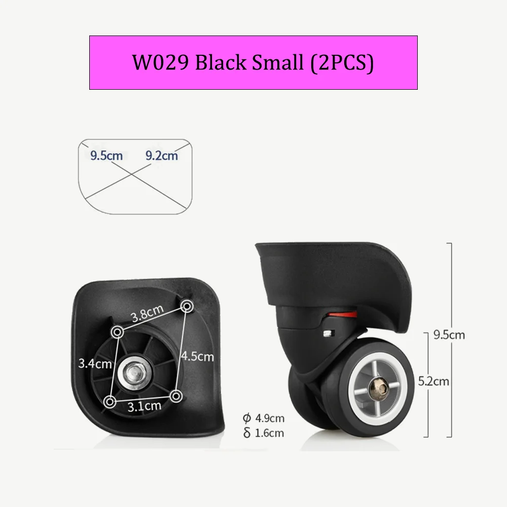 W029 Suitcase Repair Wheels Luggage Password Box Trolley Case Replacement Detachable Universal Wheel Leather Case Repair Pulley